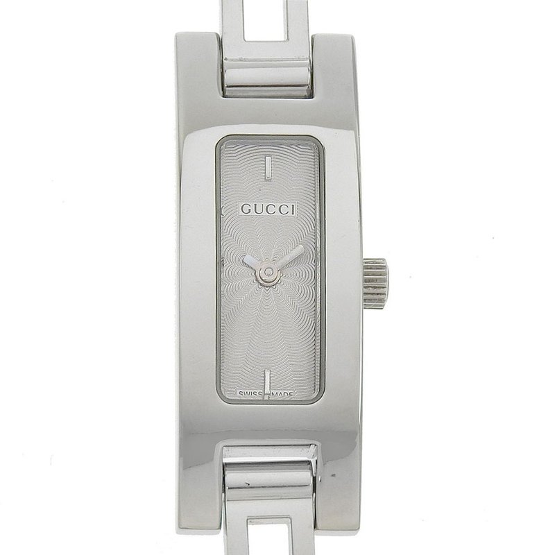 【日本直送】グッチ GUCCI 腕時計 3900L SS クオーツ アナログ表示 シルバー文字盤 レディース【中古】 - 女錶 - 不鏽鋼 銀色
