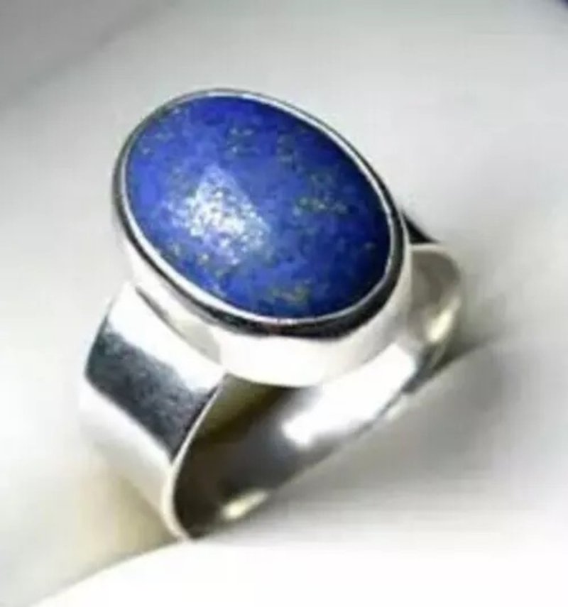 ラピスラズリ メンズ リング ラズワルド リング スターリングシルバー ラピス リング メンズ ブルー リング - リング・指輪 - 宝石 ブルー