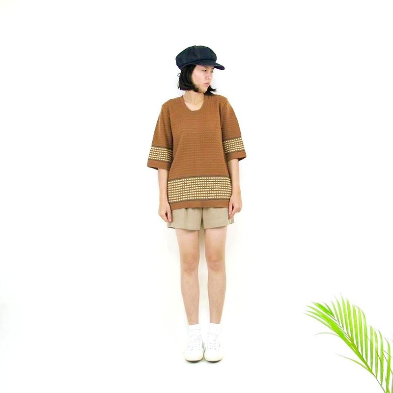 │Thousands of money are hard to buy, know it early │Caramel Cotton VINTAGE/MOD'S - Women's Tops - Other Materials 