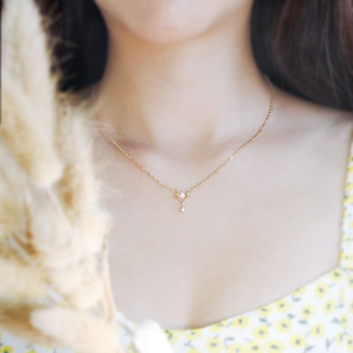 Giftest Jewelry 禮悟 Giftest淡水珍珠 / 光明 珍珠基督教禮物禮品女朋友項鍊鎖骨鍊N55
