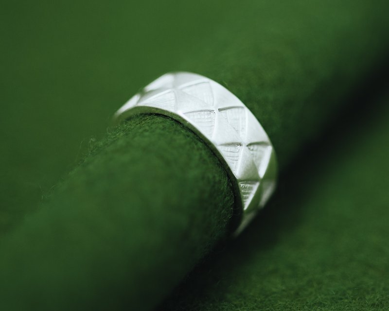 Edo dragon scales ring - Japanese design - Unisex ring - General Rings - Silver Silver