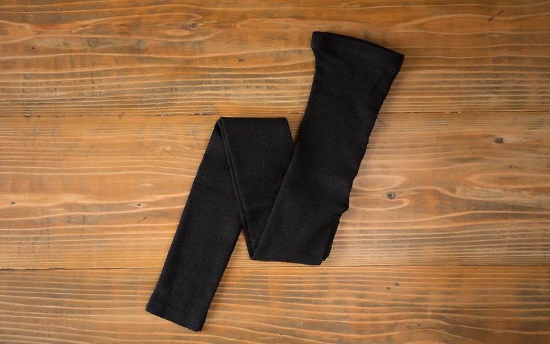 Linen knit leggings (black) one size fits all - อื่นๆ - ผ้าฝ้าย/ผ้าลินิน สีดำ
