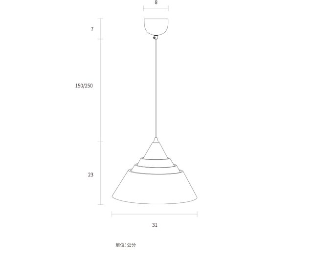 スマイル手作り木製シャンデリア∣ウォールナット - ショップ META