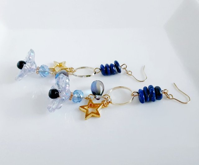 子供 ビーズ イヤリング ☆お星様☆