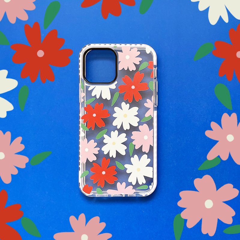 夢の中のお花模様 iPhone クリアケース - 手機殼/手機套 - 塑膠 多色