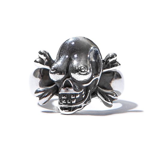 Knockout Shop 【Knockout】PENETRATE BOOBY SKULL RING 戒指 骷髏 純銀 聯名