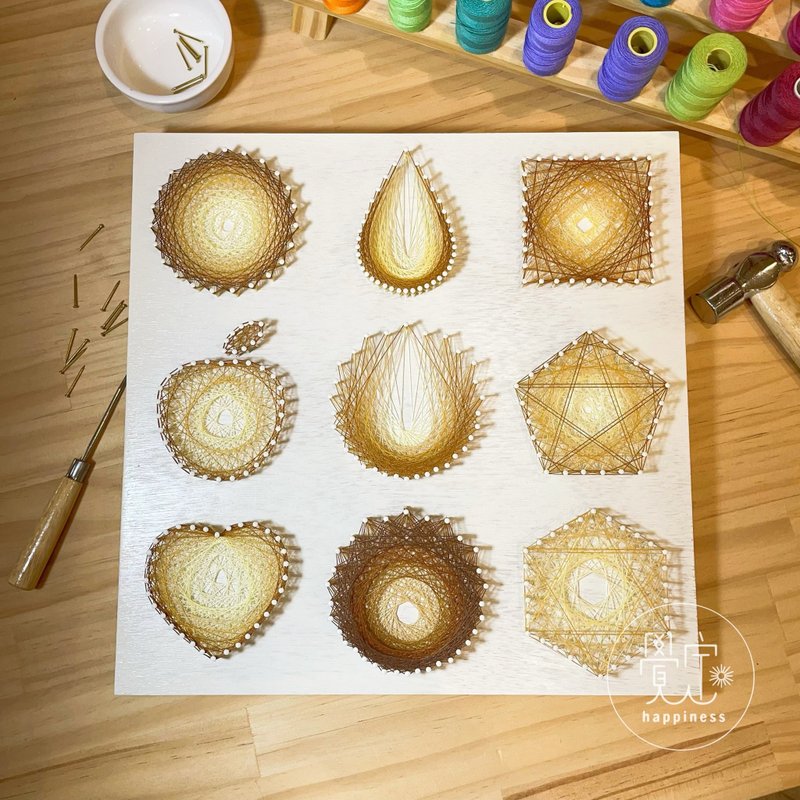Stringart 藝術作品 - 擺飾/家飾品 - 其他材質 多色