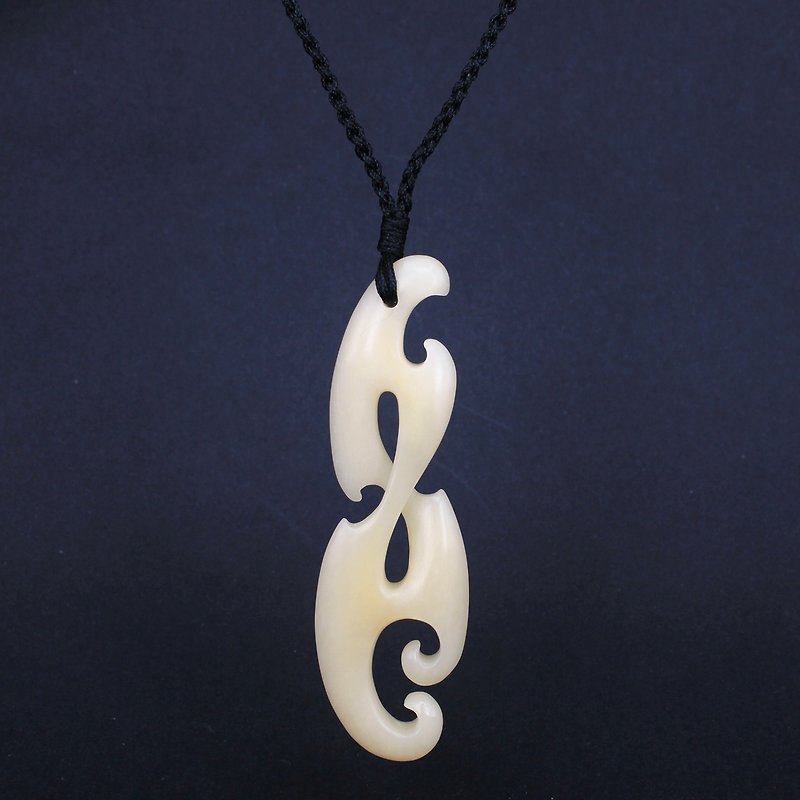 Maori infinite symbol bone carving necklace simple and elegant stacking mix and match clavicle chain gift items for men and women friends