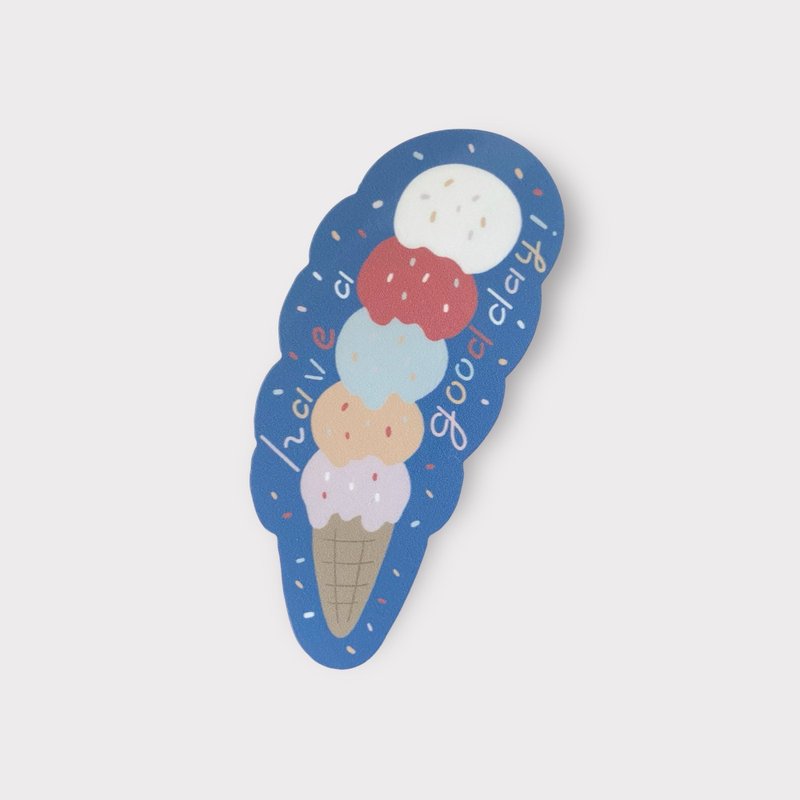 have a good day -blue - sticker - Stickers - Paper Multicolor