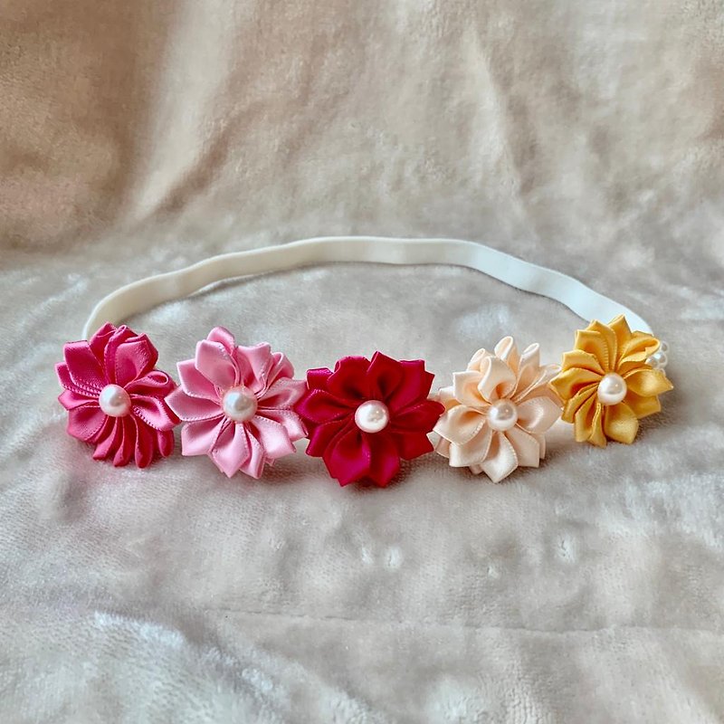 Sweet Floral Baby Headband - Pink - Baby Hats & Headbands - Other Materials Red