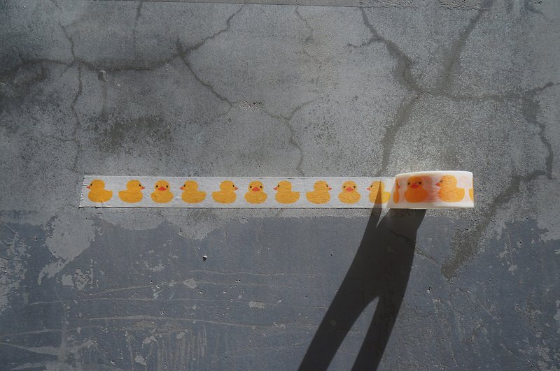 黄色いアヒルの子テープ - マスキングテープ - 紙 オレンジ