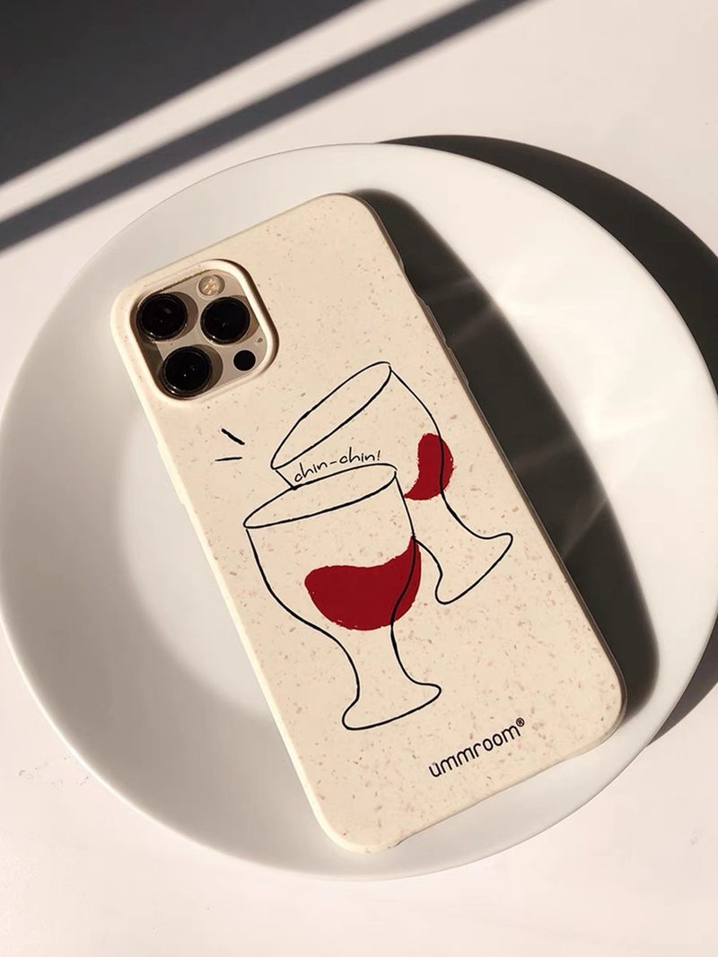 Chin Chin! 好酒碰杯! iPhone 手機殼 全降解環保材質 霧面軟殼 - 手機殼/手機套 - 環保材質 