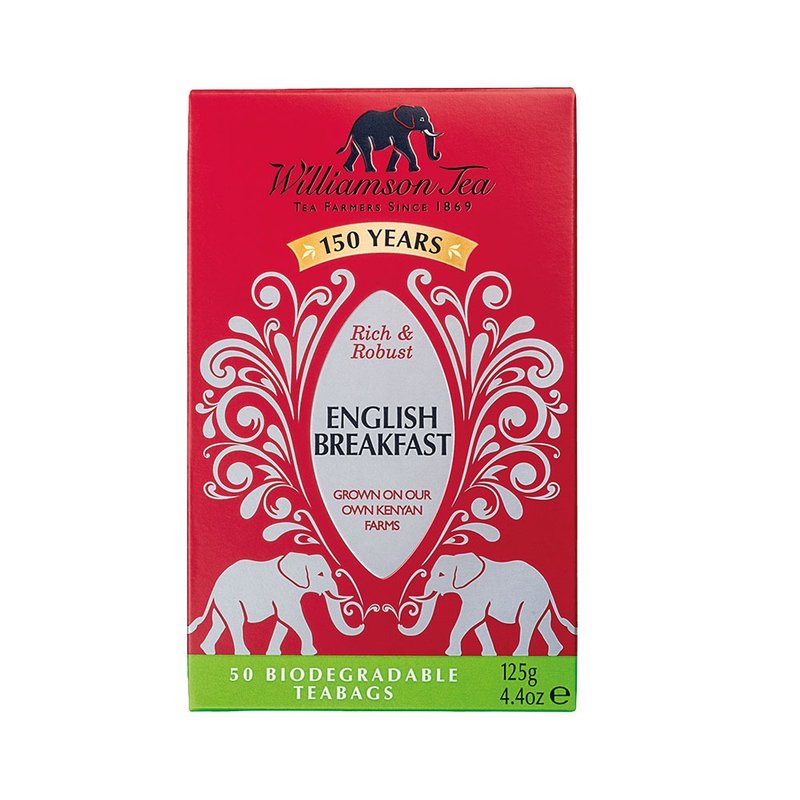 英國【茶包系列】英式早餐茶125g_2.5g/包 - 茶葉/茶包/水果茶 - 濃縮/萃取物 紅色
