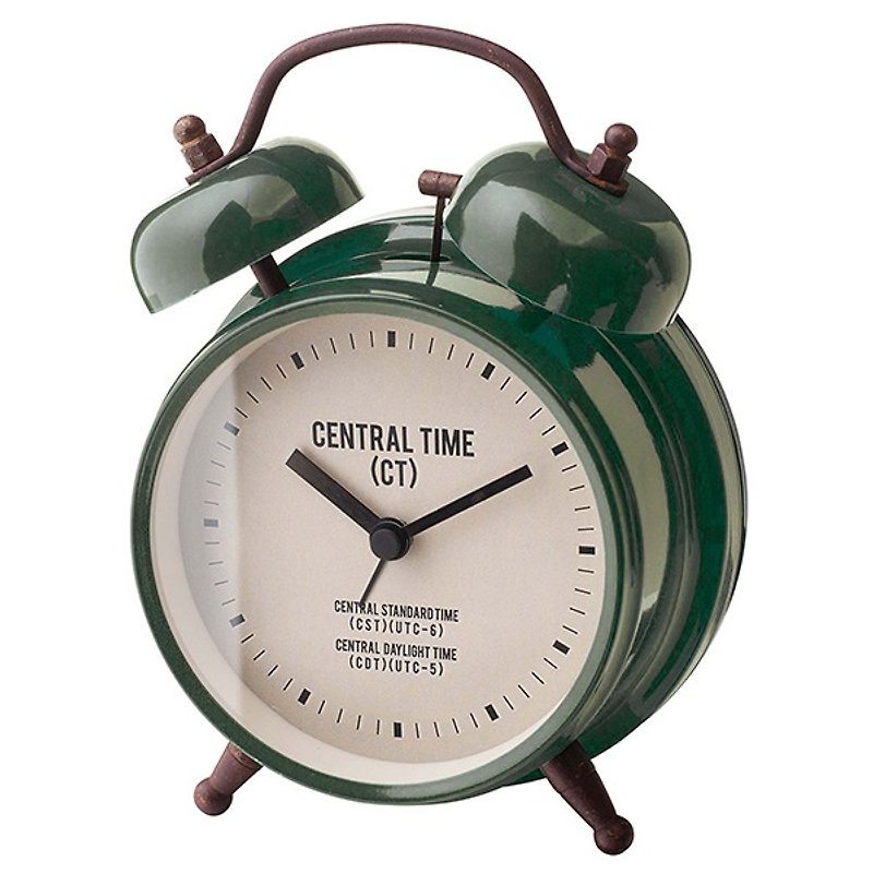 Central Time- 中央標準時間造型鬧鐘(綠) - 時鐘/鬧鐘 - 其他金屬 綠色