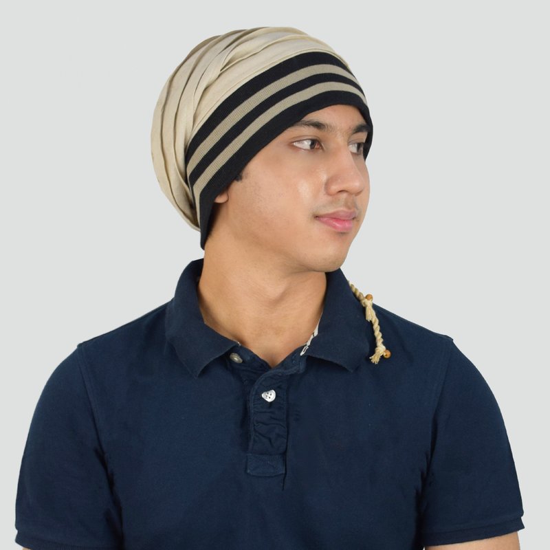 Handmade BahamasTube Beanie Collection - Hats & Caps - Cotton & Hemp White