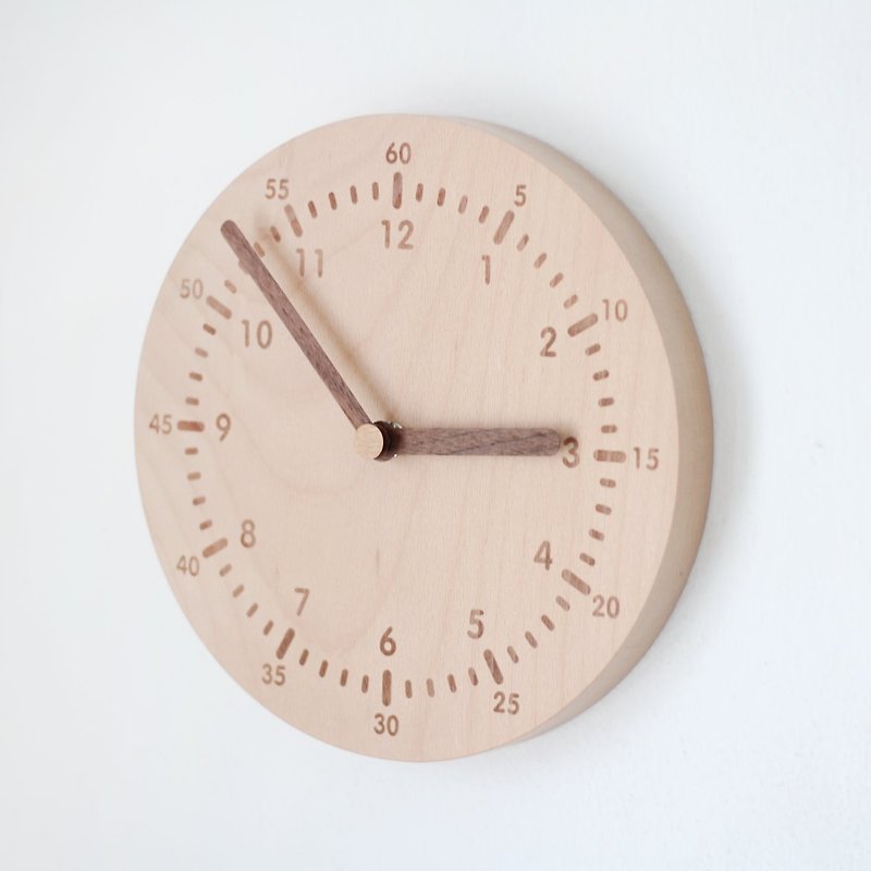 Wood clock | Minimalist Handmade Clock – Wall Clock - นาฬิกา - ไม้ 