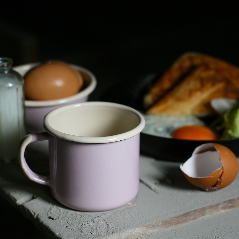 Polish Emalia Olkusz enamel mug 350ml (mist powder) (FDN000492) - Mugs - Enamel Pink