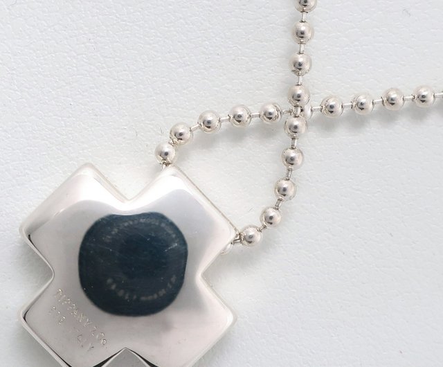 TIFFANY&CO.ローマンクロスボールチェーンネックレス【美品】ヴィンテージ TIFFANY&CO.ローマンクロスボールチェーンネックレス【美品