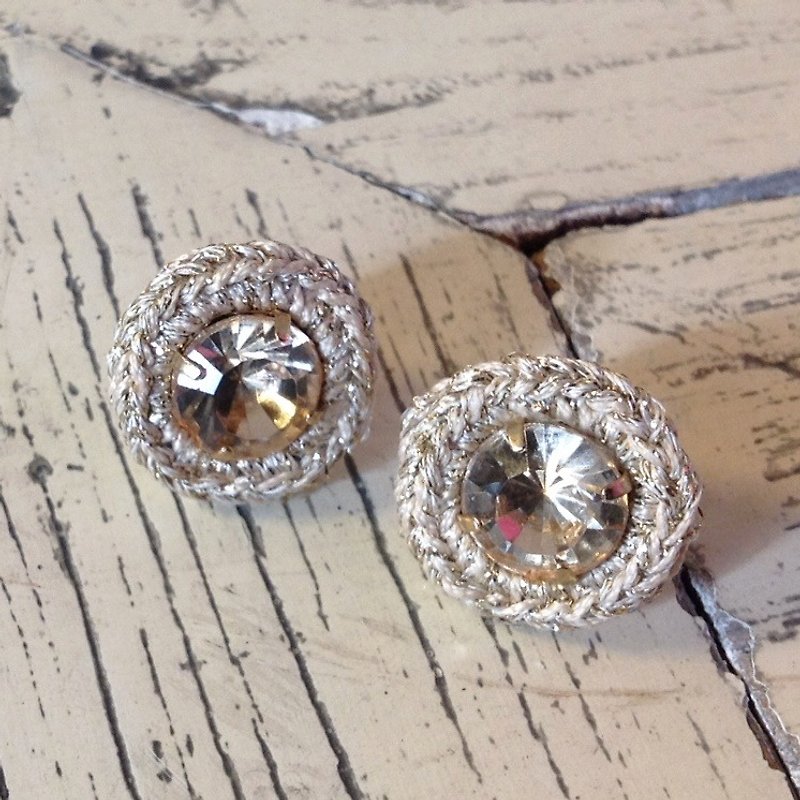 Boucles d'oreilles bijou rond topaz - Earrings & Clip-ons - Gemstone Gold