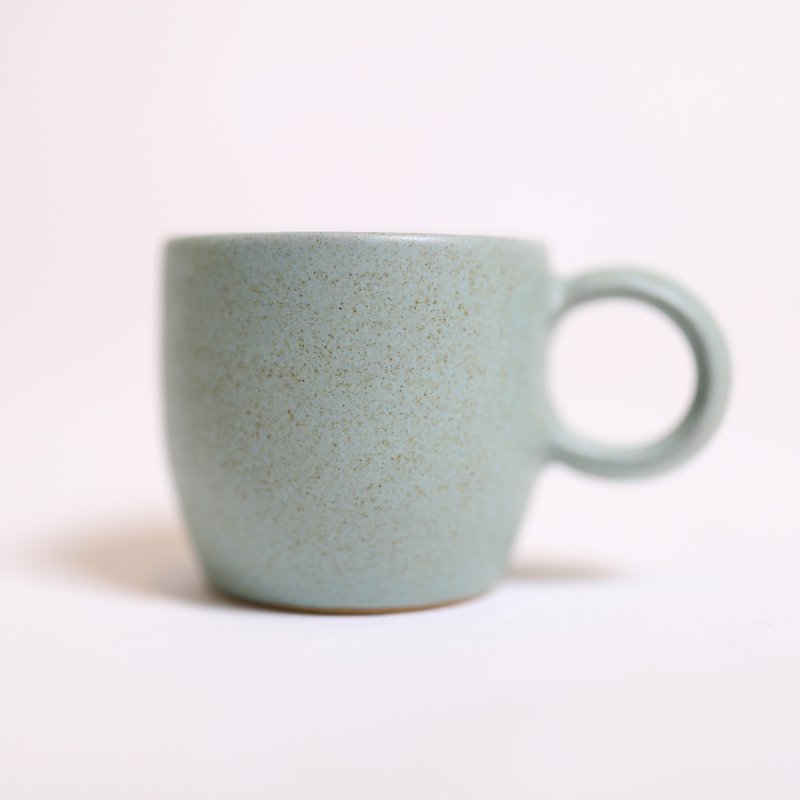 Mini Circle Mickey Cup _ Green _ Fair Trade - แก้วมัค/แก้วกาแฟ - ดินเผา สีเขียว