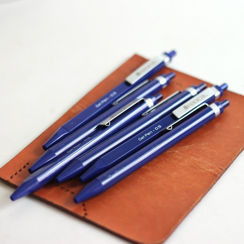 単一ロードペン本体ブルーカートリッジにPREMECスイスブランドRADICALゲルペン0.5ミリメートルブルーテクスチャ金属クリップ - その他のペン - プラスチック ブルー