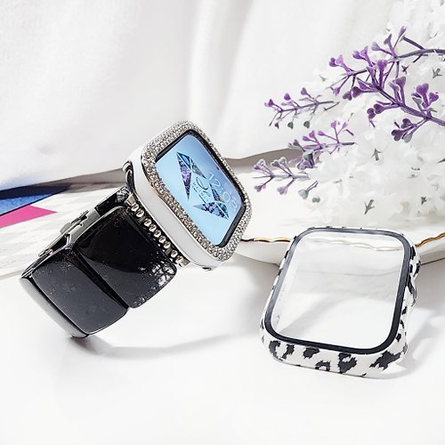 LINFINITY大千設計無限創藝 頂級 黑髮晶 領袖 事業 Apple Watch 智慧手錶 Android 寶石 錶帶