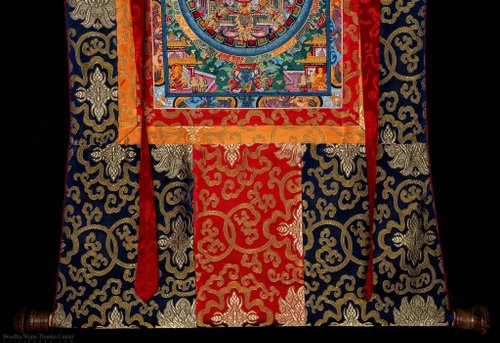 ネパール製の手作りマンダラタンカ絵画 - ショップ Boudha Stupa