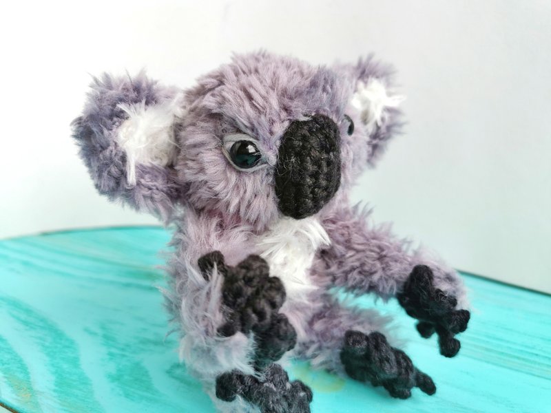 Baby Coala car charm - 鑰匙圈/鑰匙包 - 其他材質 灰色