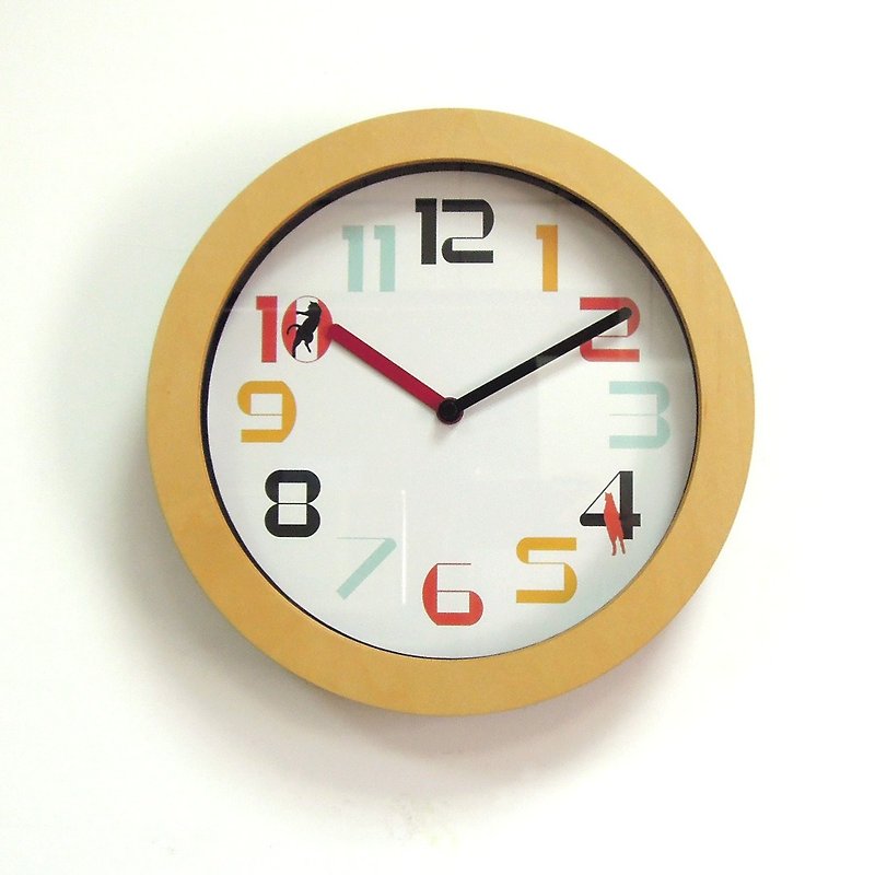 Meter (natural frame) When Wall joy - Clocks - Wood 