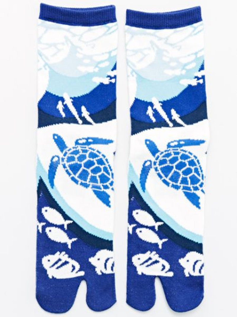 Pre-order the underwater world two finger socks foot bag 7JKP8205 - ถุงเท้า - วัสดุอื่นๆ 