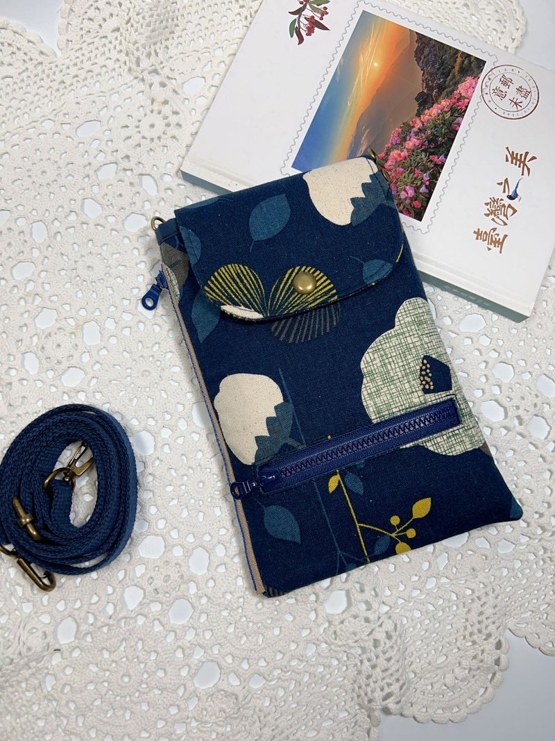 Cell phone bag - กระเป๋าแมสเซนเจอร์ - ผ้าฝ้าย/ผ้าลินิน 