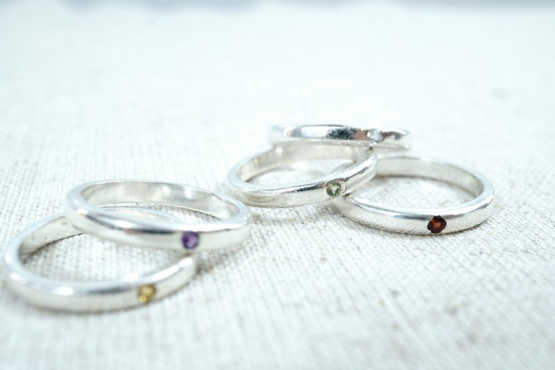 Your own natural stone ring 121 - General Rings - Other Metals Silver