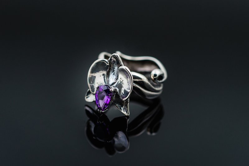 -Lan-Ring - General Rings - Sterling Silver Purple