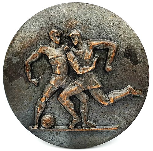 M1DMI Commemorative wall Plaque FOOTBALL SOCCER USSR Olympic Games Moscow 1980