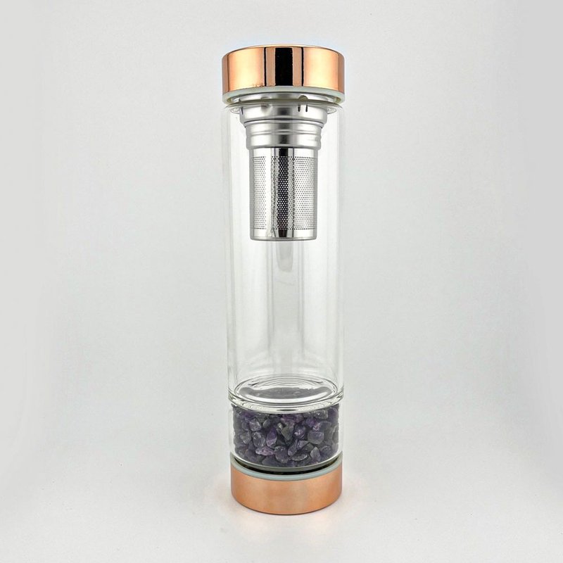 晶潤心源水瓶-紫水晶 - 茶壺/茶杯/茶具 - 水晶 紫色