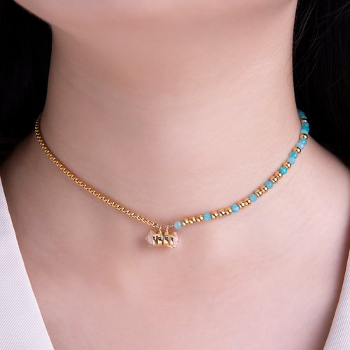 Olivia Yao Jewellery 最佳禮物【兩用首飾】天然寶石天河石吸磁頸鍊/項鍊/手鍊