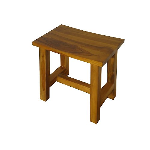 吉迪市 JatiLiving 【吉迪市100%全柚木家具】LT-026S2 柚木方形矮凳 椅凳 洗澡椅