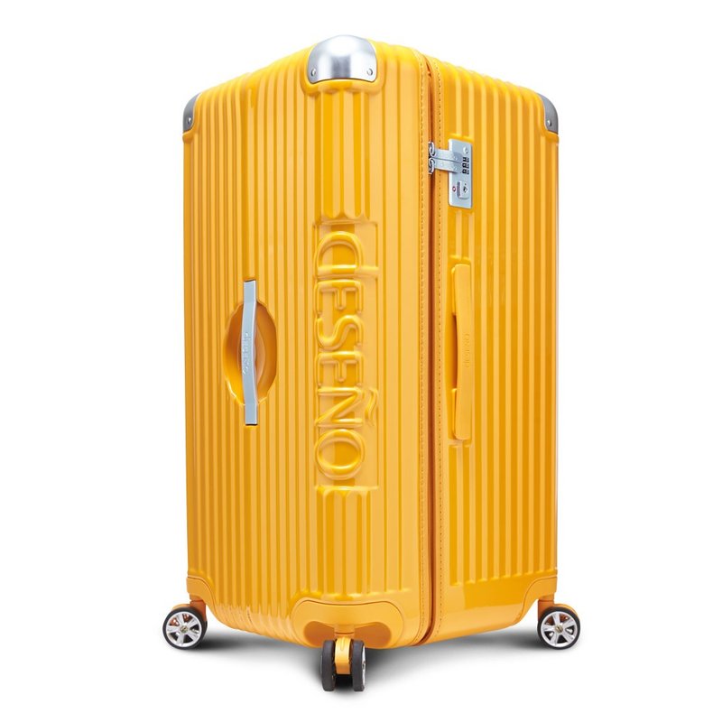 [Deseno] Monarch Magic 30-inch fat box explosion-proof new zipper suitcase-pumpkin yellow - กระเป๋าเดินทาง/ผ้าคลุม - วัสดุอื่นๆ สีเหลือง