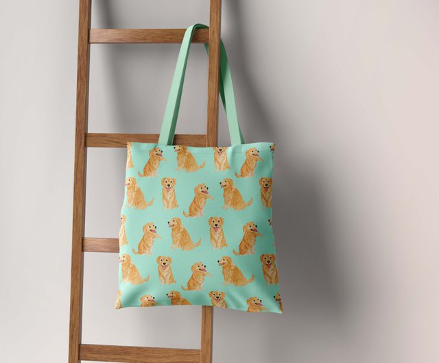 Golden retriever hot sale tote bag