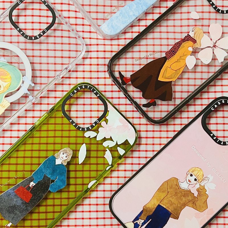 BULULU x CASETIFY joint mobile phone case Tokyo Street Girls Collection - Phone Cases - Plastic Multicolor