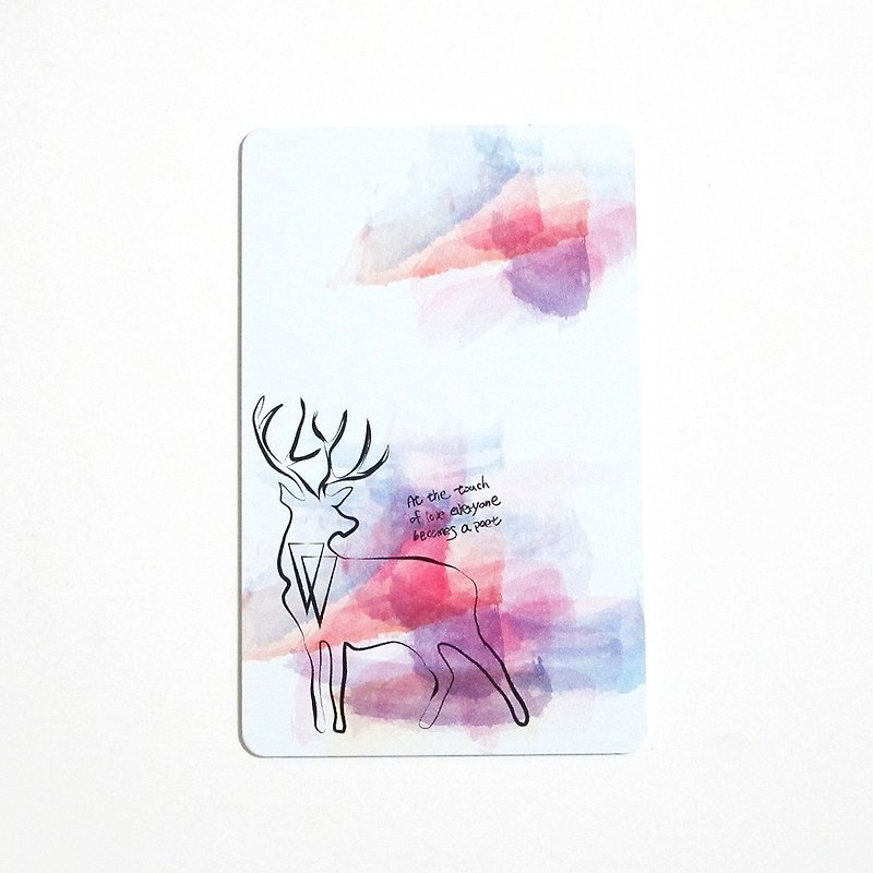 Forest deer leisure card 2 - อื่นๆ - วัสดุอื่นๆ ขาว