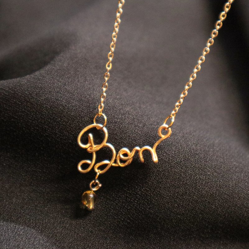 【English name commemoration】Save handwriting I handwriting. necklace. Bracelet I Customized - Necklaces - Other Metals 