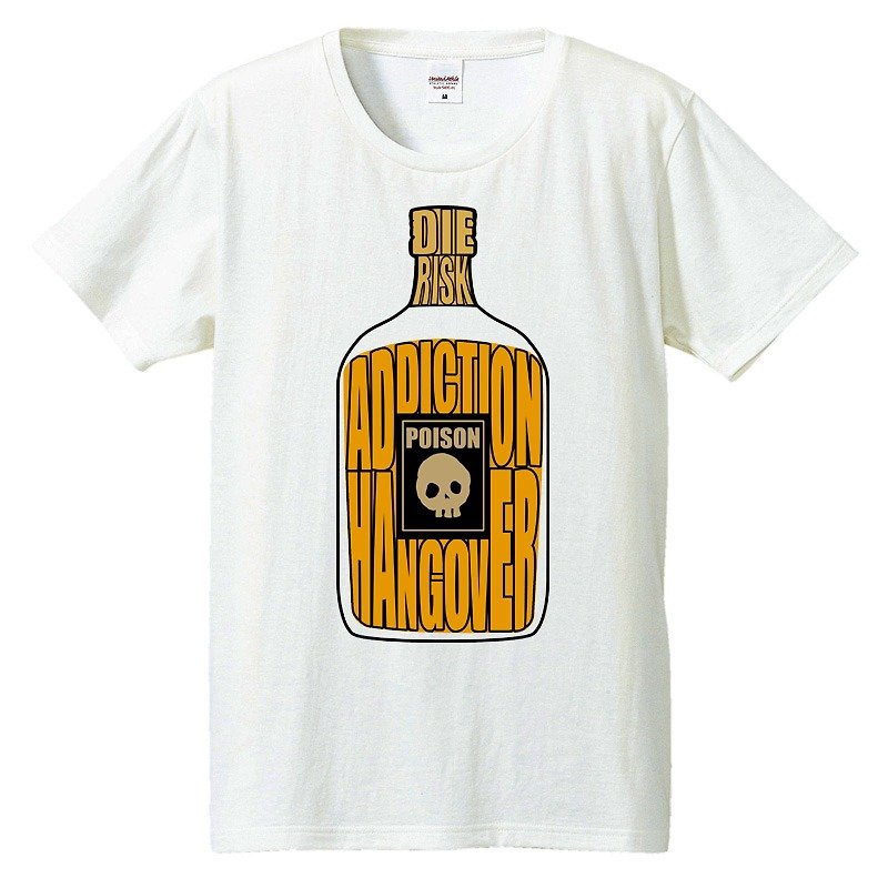 T-shirt / Poison wine - Men's T-Shirts & Tops - Cotton & Hemp White
