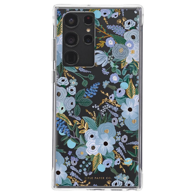 Rifle Paper - Garden Party Blue 手機殼 - Galaxy S22 Ultra - 手機殼/手機套 - 塑膠 藍色