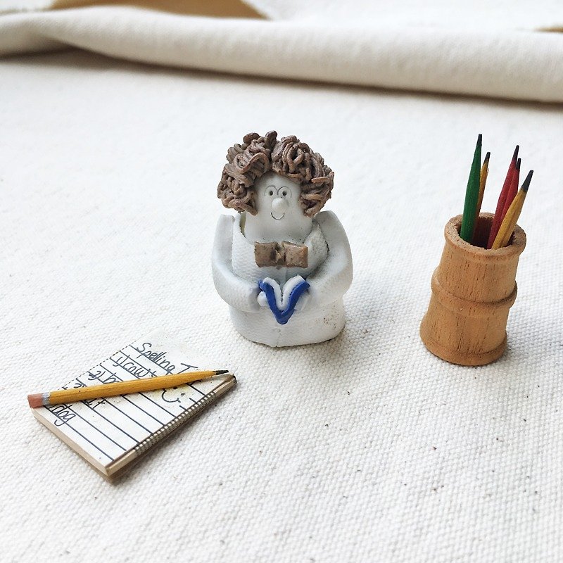 Early Antiquities-Spanish Curly Aunt | American Art Handmade - Items for Display - Pottery White