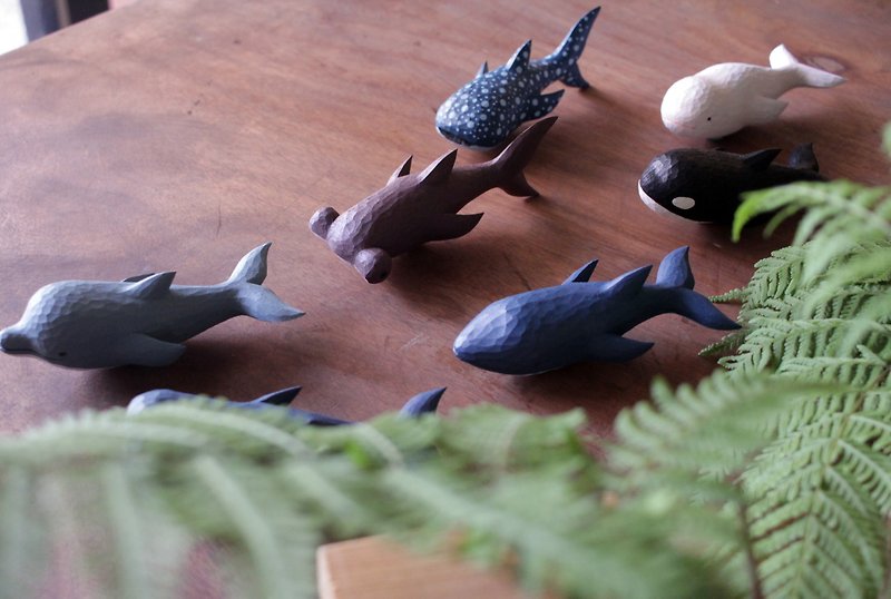 Balsa wood hand carving activity-Whale Shark Series/Cultural Coins are available - งานฝีมือไม้/ไม้ไผ่ - ไม้ 
