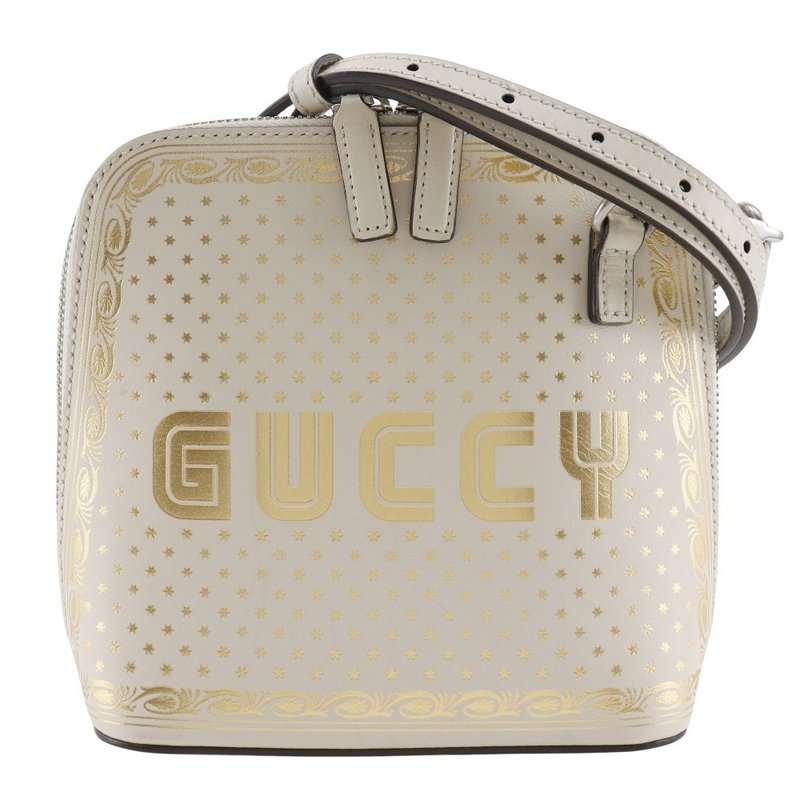 【日本直送】グッチ GUCCI グッシー ショルダーバッグ SAGA 511189 レザー 白 レディース【中古】 - 側背包/斜背包 - 真皮 白色