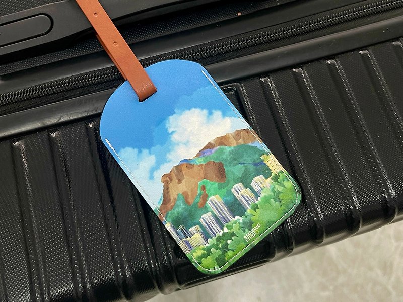 [Lion Rock] Luggage Tag丨Hong Kong Features丨Amazing Studio - Luggage Tags - Faux Leather Multicolor