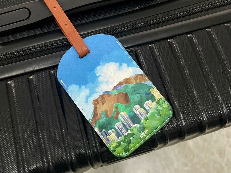 [Lion Rock] Luggage Tag丨Hong Kong Features丨Amazing Studio - Luggage Tags - Faux Leather Multicolor