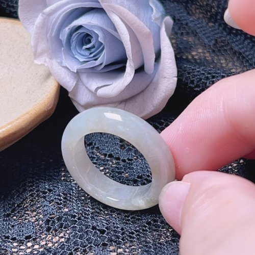 瓔珞珠寶盒 E.L.Jewelry Box 冰種翡翠戒指戒圈 | 國際15.5圍 | 天然緬甸玉翡翠A貨|送禮